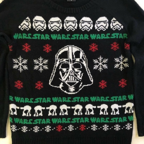 Star Wars Black Sweater with Green and White Accents - Picture 2 of 7